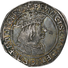 France, François Ier, 1/2 Teston du Dauphiné, avant 1540, Cremieu, Argent