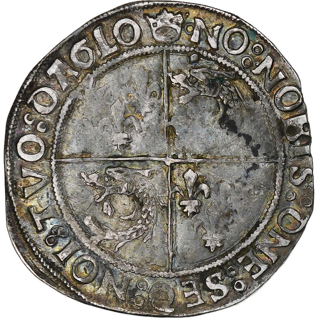 France, François Ier, 1/2 Teston du Dauphiné, avant 1540, Cremieu, Argent
