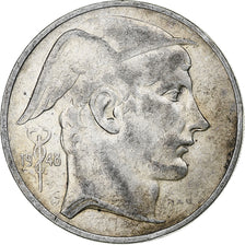 Belgium, Régence Prince Charles, 50 Francs, Mercure, 1948, Brussels, Silver