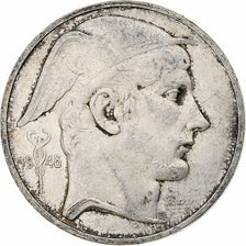Belgium, Régence Prince Charles, 50 Francs, Mercure, 1948, Brussels, Silver