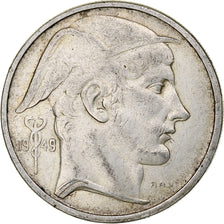 Belgium, Régence Prince Charles, 50 Francs, Mercure, 1949, Brussels, Silver