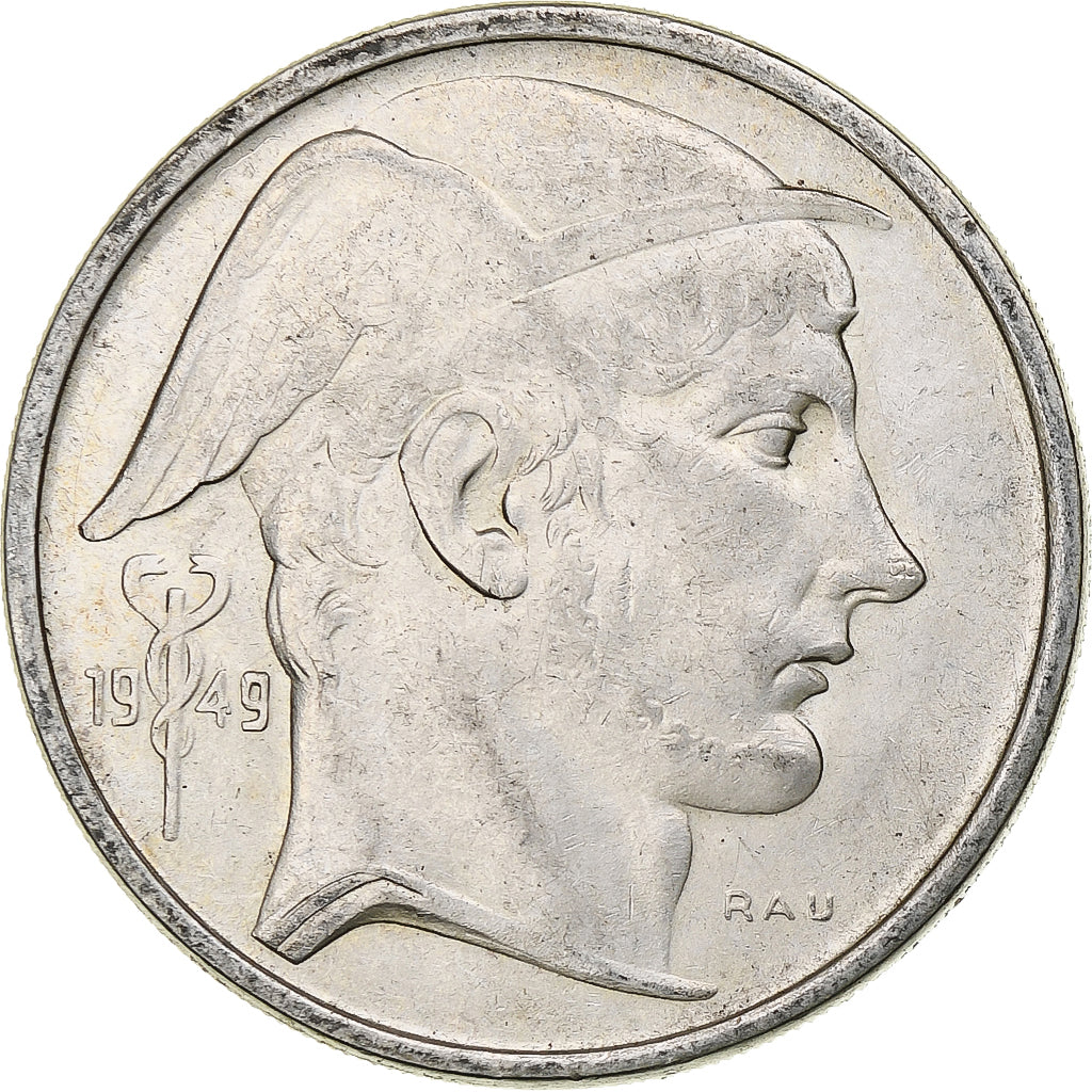 Belgien, Régence Prince Charles, 50 Francs, Mercure, 1949, Brussels, Silber