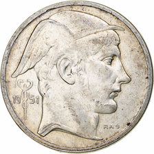 Belgium, Régence Prince Charles, 50 Francs, Mercure, 1951, Brussels, Silver