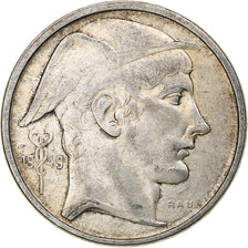 Belgio, Régence Prince Charles, 50 Francs, Mercure, 1949, Brussels, Argento