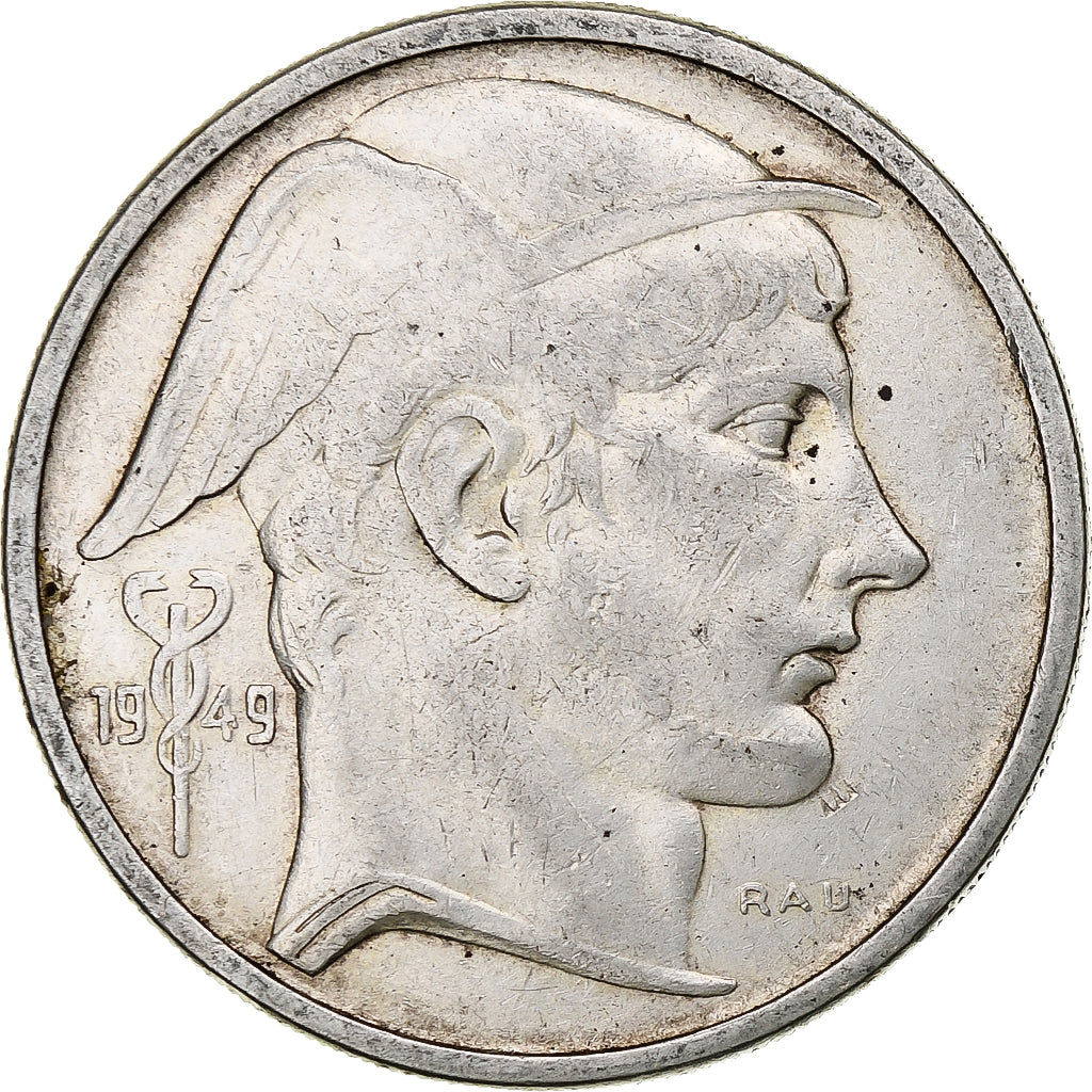 Belgique, Régence Prince Charles, 50 Francs, Mercure, 1949, Bruxelles, Argent