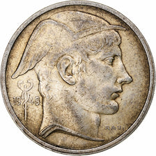 Belgium, Régence Prince Charles, 50 Francs, Mercure, 1949, Brussels, Silver
