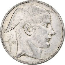 Belgium, Régence Prince Charles, 50 Francs, Mercure, 1948, Brussels, Silver
