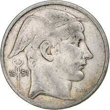 Belgium, Régence Prince Charles, 50 Francs, Mercure, 1951, Brussels, Silver