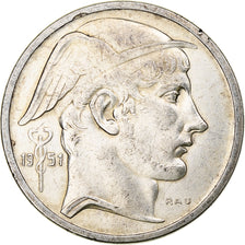 Belgium, Régence Prince Charles, 50 Francs, Mercure, 1951, Brussels, Silver