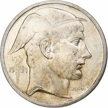 Belgio, Régence Prince Charles, 50 Francs, Mercure, 1951, Brussels, Argento