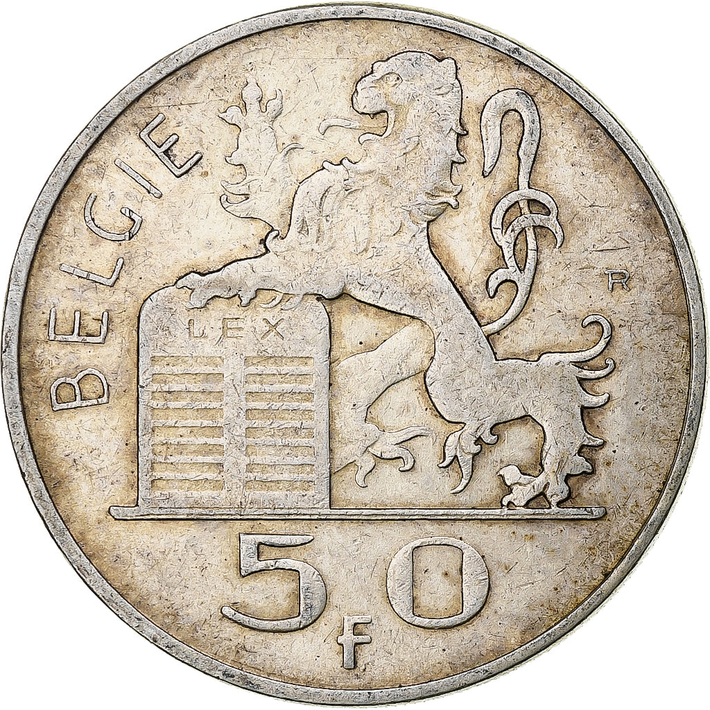 Belgio, Régence Prince Charles, 50 Frank, Mercure, 1948, Brussels, Argento, BB