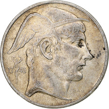 Belgium, Régence Prince Charles, 50 Frank, Mercure, 1948, Brussels, Silver