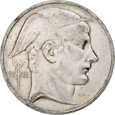 Belgien, Régence Prince Charles, 50 Frank, Mercure, 1948, Brussels, Silber, SS