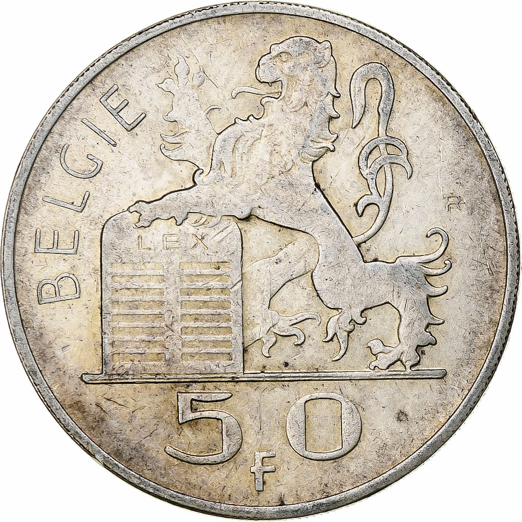 Belgio, Régence Prince Charles, 50 Frank, Mercure, 1948, Brussels, Argento, BB