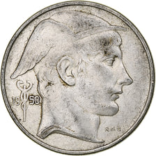 Belgium, Régence Prince Charles, 50 Frank, Mercure, 1950, Brussels, Silver