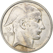 Belgium, Régence Prince Charles, 50 Frank, Mercure, 1950, Brussels, Silver