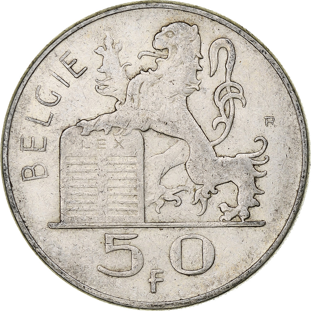 Belgien, Régence Prince Charles, 50 Frank, Mercure, 1950, Brussels, Silber, SS