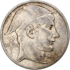 Belgium, Régence Prince Charles, 50 Frank, Mercure, 1951, Brussels, Silver