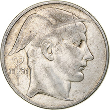 Belgium, Régence Prince Charles, 50 Frank, Mercure, 1951, Brussels, Silver