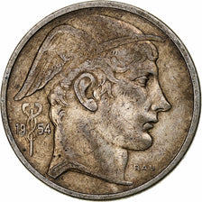 Belgium, Baudouin, 50 Frank, Mercure, 1954, Brussels, Silver, EF(40-45)
