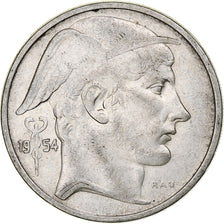 Belgium, Baudouin, 50 Frank, Mercure, 1954, Brussels, Silver, EF(40-45)