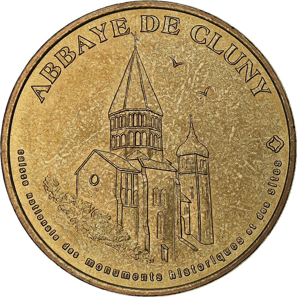 Francia, Tourist token, Abbaye de Cluny, 2003, MDP, Nordic gold, EBC