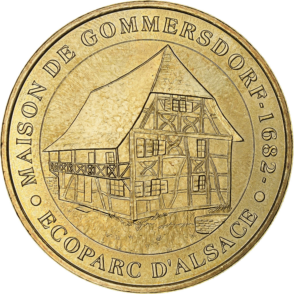 Francia, Tourist token, Maison de Gommersdorf, 2007, MDP, Nordic gold, EBC+
