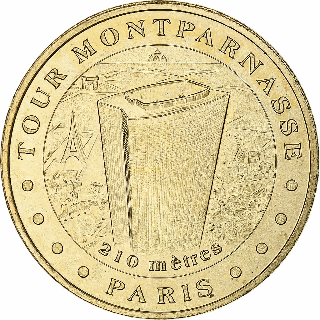 França, Tourist token, Tour Montparnasse, 2005, MDP, Nordic gold, AU(55-58)