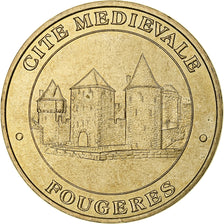 France, Jeton touristique, Cité médiévale de Fougères, MDP, Or nordique