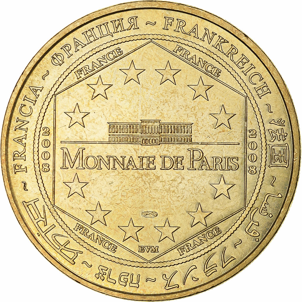 França, Tourist token, Touro Parc, 2008, MDP, Nordic gold, MS(63)
