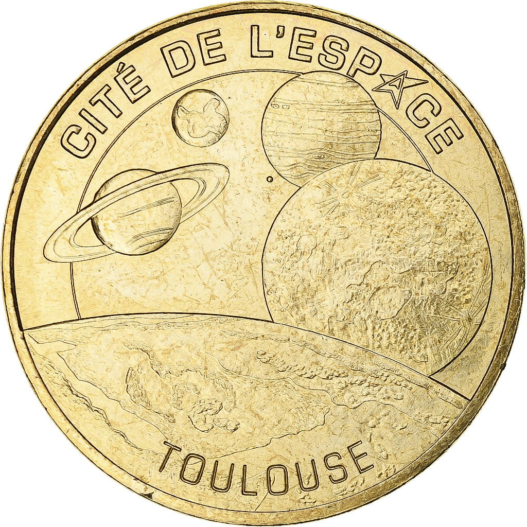 França, Tourist token, Cité de l'espace de Toulouse, 2008, MDP, Nordic gold