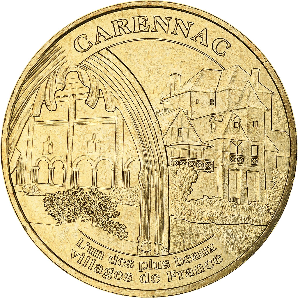 França, Tourist token, Carennac, 2008, MDP, Nordic gold, MS(60-62)