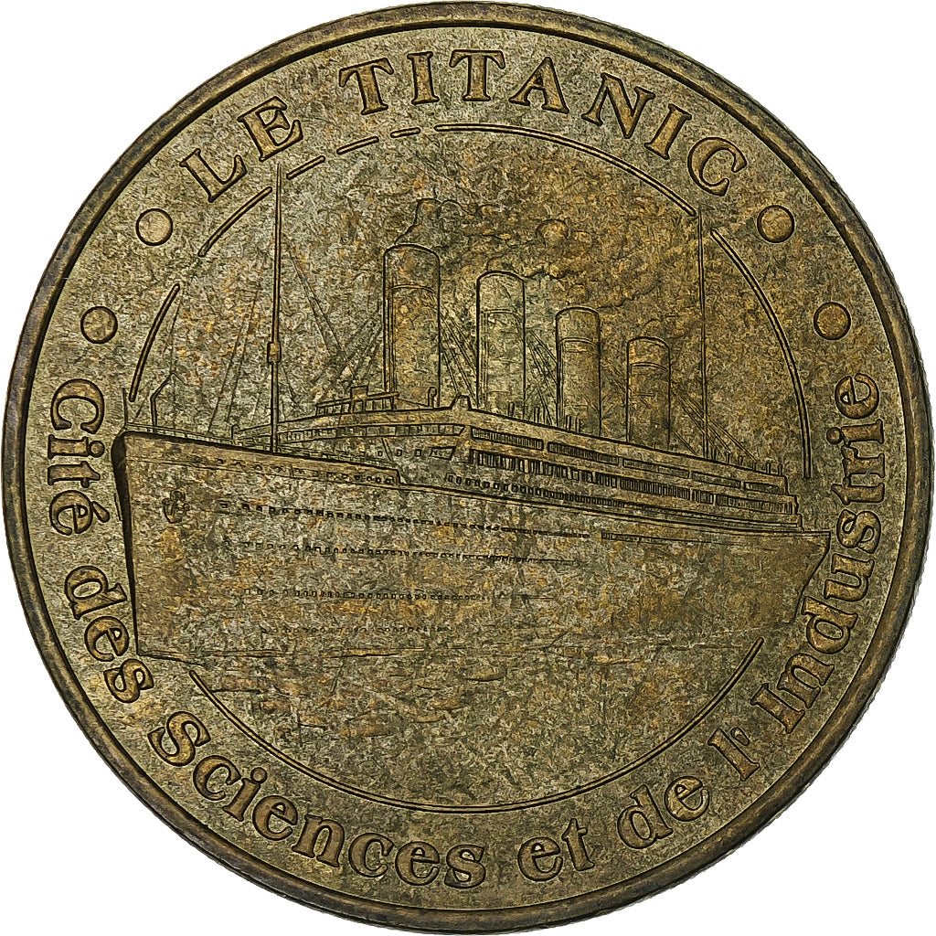 France, Jeton touristique, Titanic, 2003, MDP, Or nordique, SUP