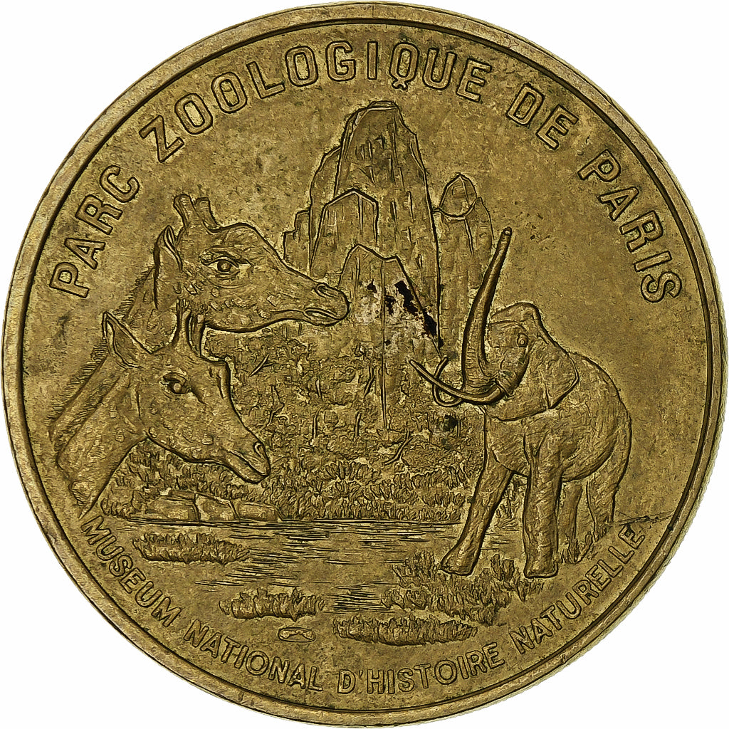 France, Tourist token, Parc Zoologique de Paris, MDP, Nordic gold, AU(50-53)