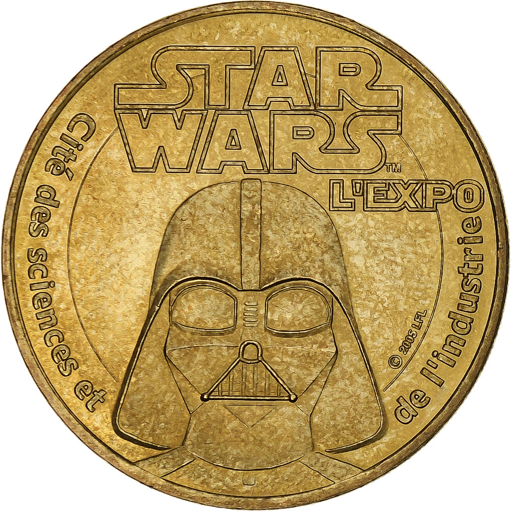 France, Jeton touristique, Star Wars l'Expo, Vador, 2006, MDP, Or nordique, SUP+