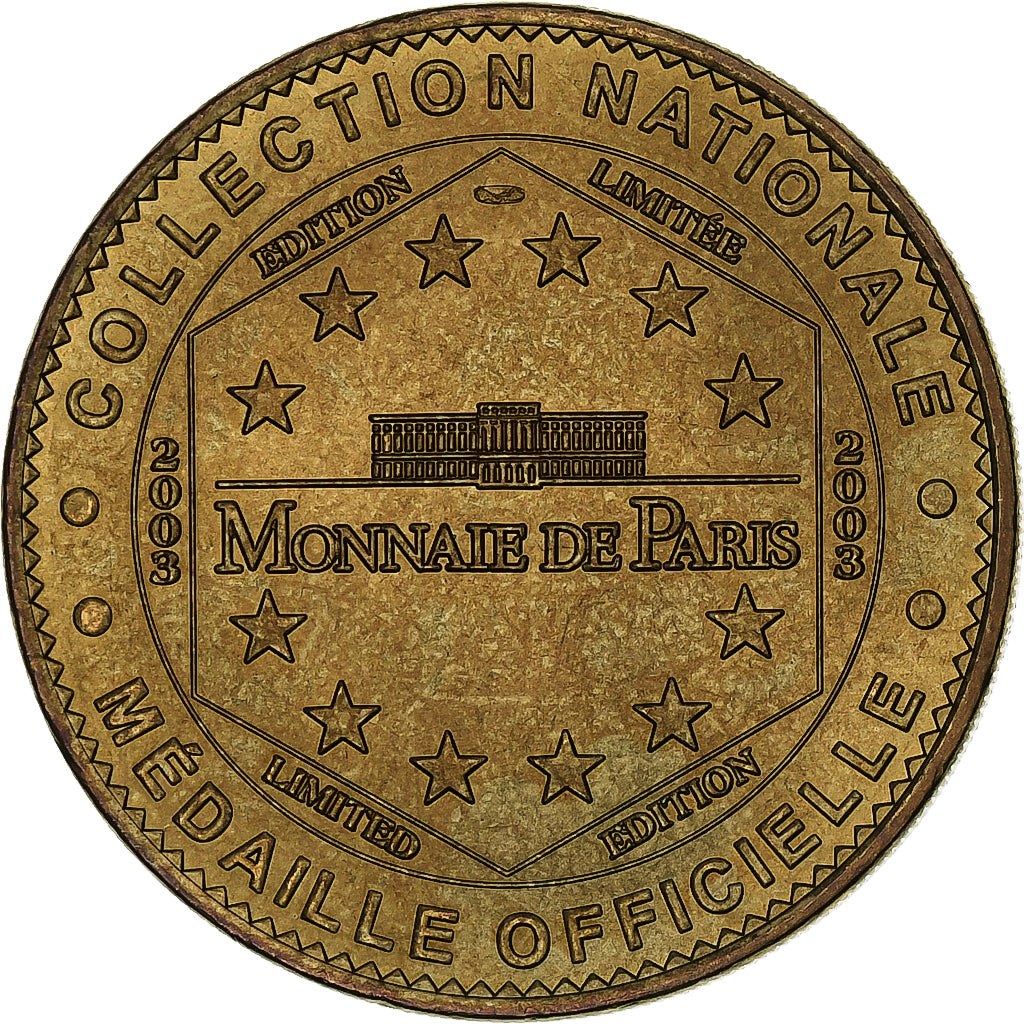 France, Tourist token, Musée Guimet-Paris, 2003, MDP, Nordic gold, MS(63)
