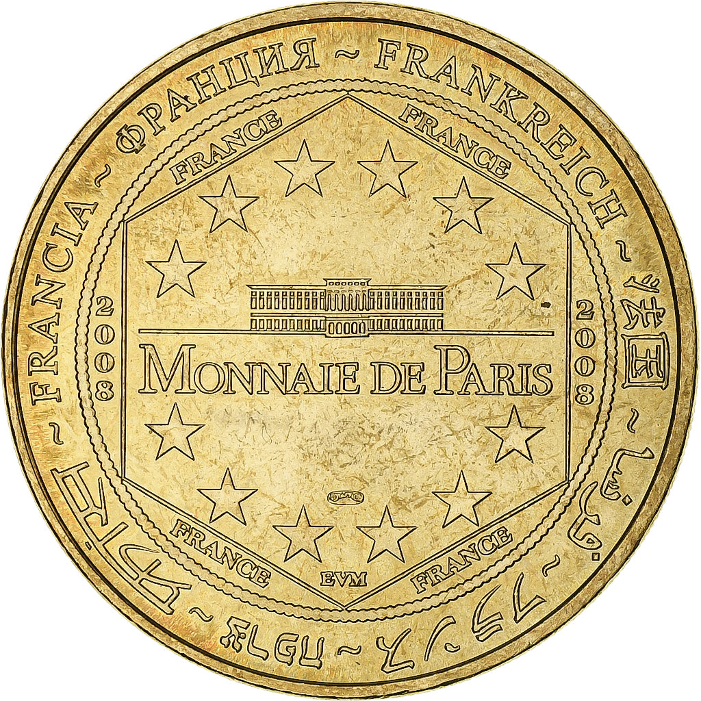 France, Jeton touristique, Bateaux mouches, pont de l'Alma, 2008, MDP, Or