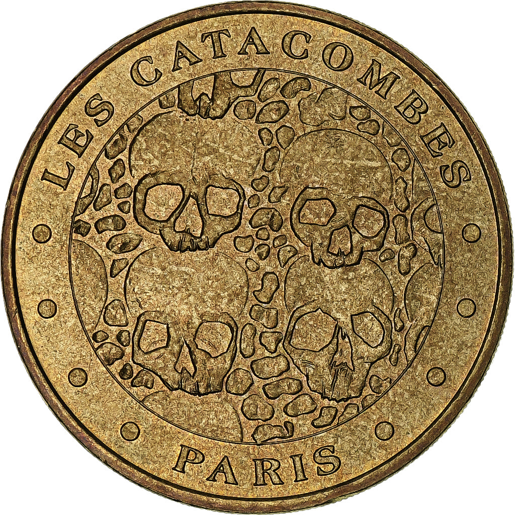 France, Tourist token, Catacombes de Paris, MDP, Nordic gold, MS(60-62)