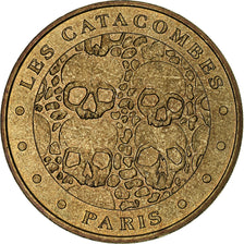 France, Tourist token, Catacombes de Paris, MDP, Nordic gold, MS(60-62)