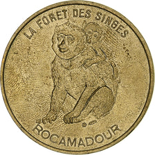 France, Tourist token, La forêt des singes, Rocamadour, 2001, MDP, Nordic gold