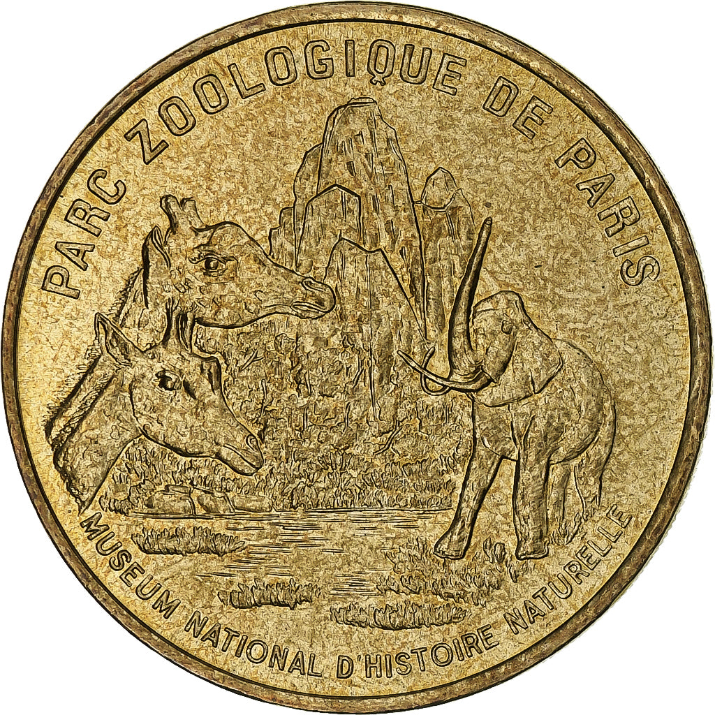 França, Tourist token, Parc Zoologique de Paris, 2001, MDP, Nordic gold, MS(63)