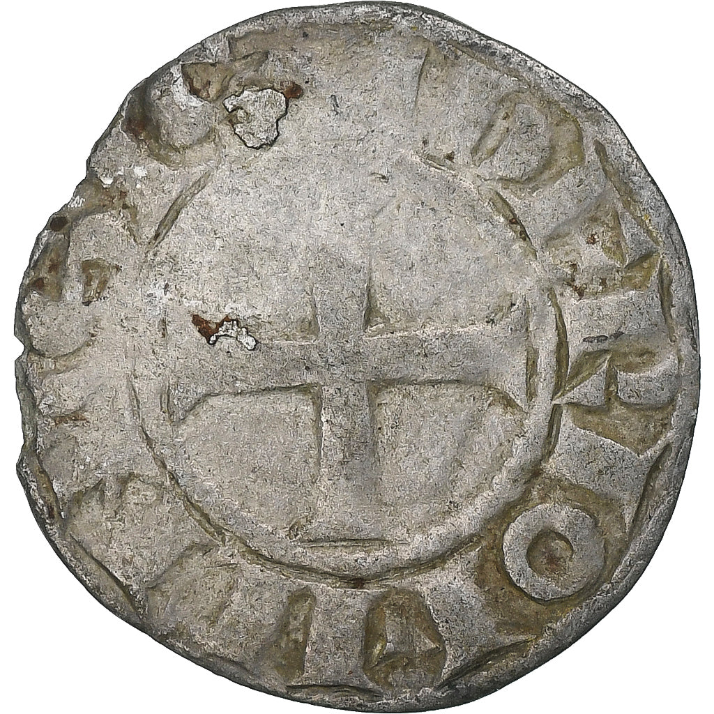 Comté d'Auvergne, Alphonse de Poitiers, Denier, 1241-1271, Riom