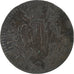 Itália, Benedict XIV, 1/2 Baiocco, 1744-1751, Ferrara, Cobre, VF(20-25), KM:137