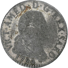 Itália, Duché de Savoie, Vittorio Amedeo III, 10 Soldi, 1794, Turin, Lingote