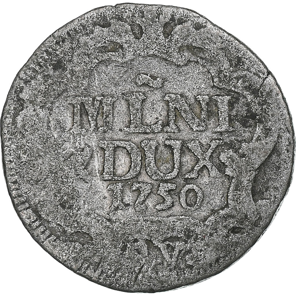 Italien, Duchy of Milan, Maria Theresa, 5 Soldi, 1750, Milan, Billon, S