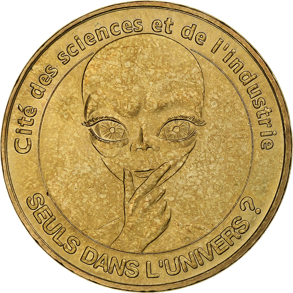France, Tourist token, Seuls dans l'univers ?, 2006, MDP, Nordic gold, AU(55-58)