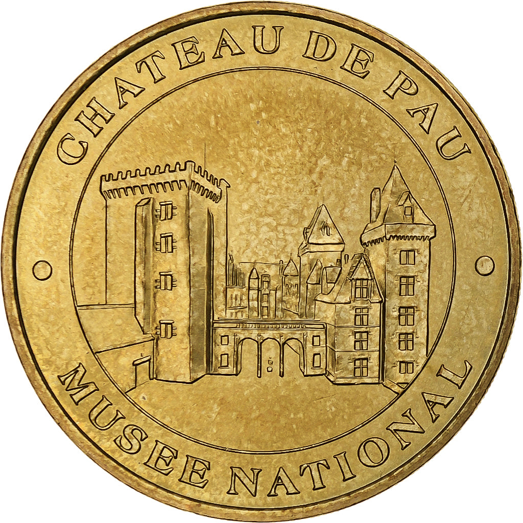 France, Tourist token, Château de Pau, 2007, MDP, Nordic gold, MS(60-62)