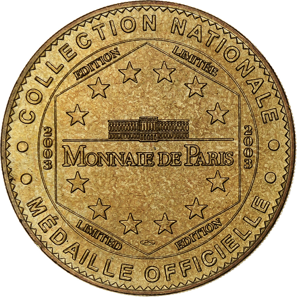France, Tourist token, Abbaye Royale de Fontevraud, 2003, MDP, Nordic gold