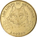 France, Tourist token, Les loups du Gévaudan, 2007, MDP, Nordic gold, MS(63)