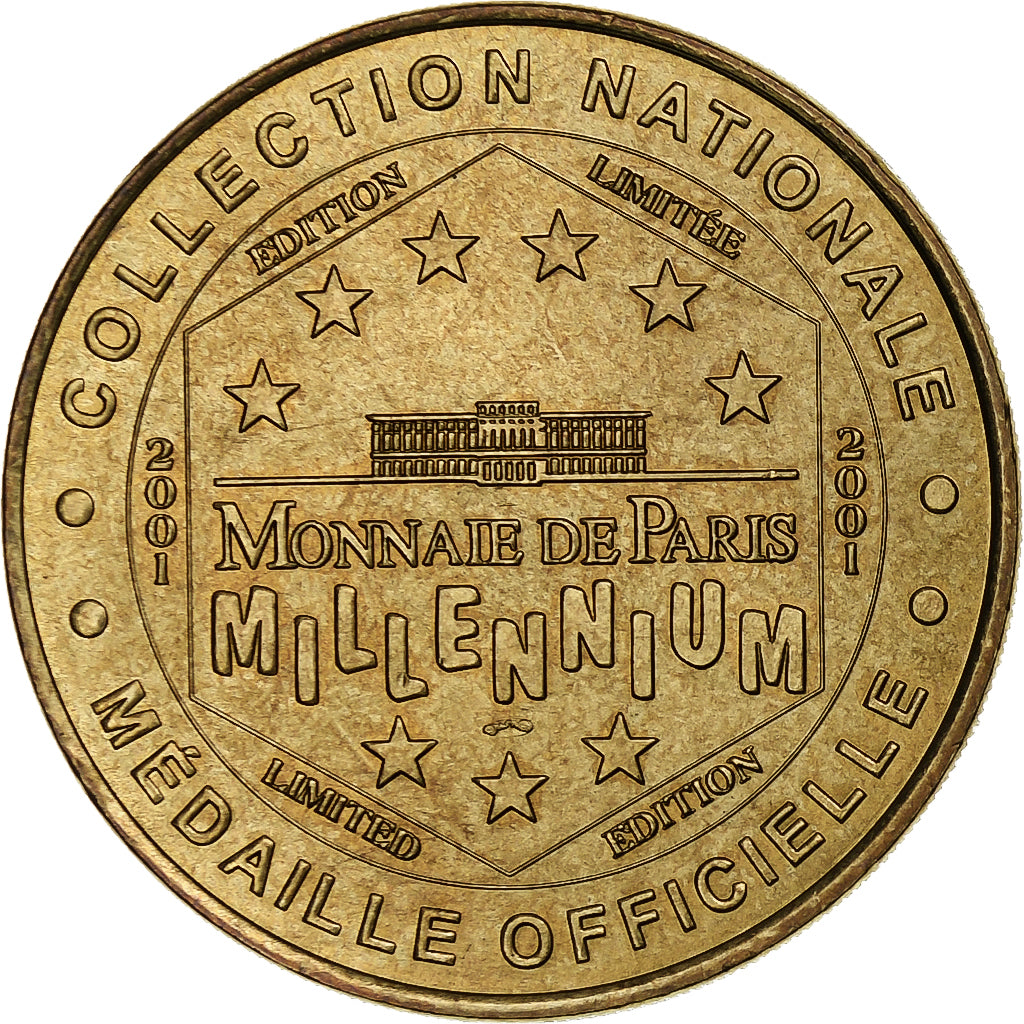 France, Tourist token, Château d'Angers, 2001, MDP, Nordic gold, MS(60-62)